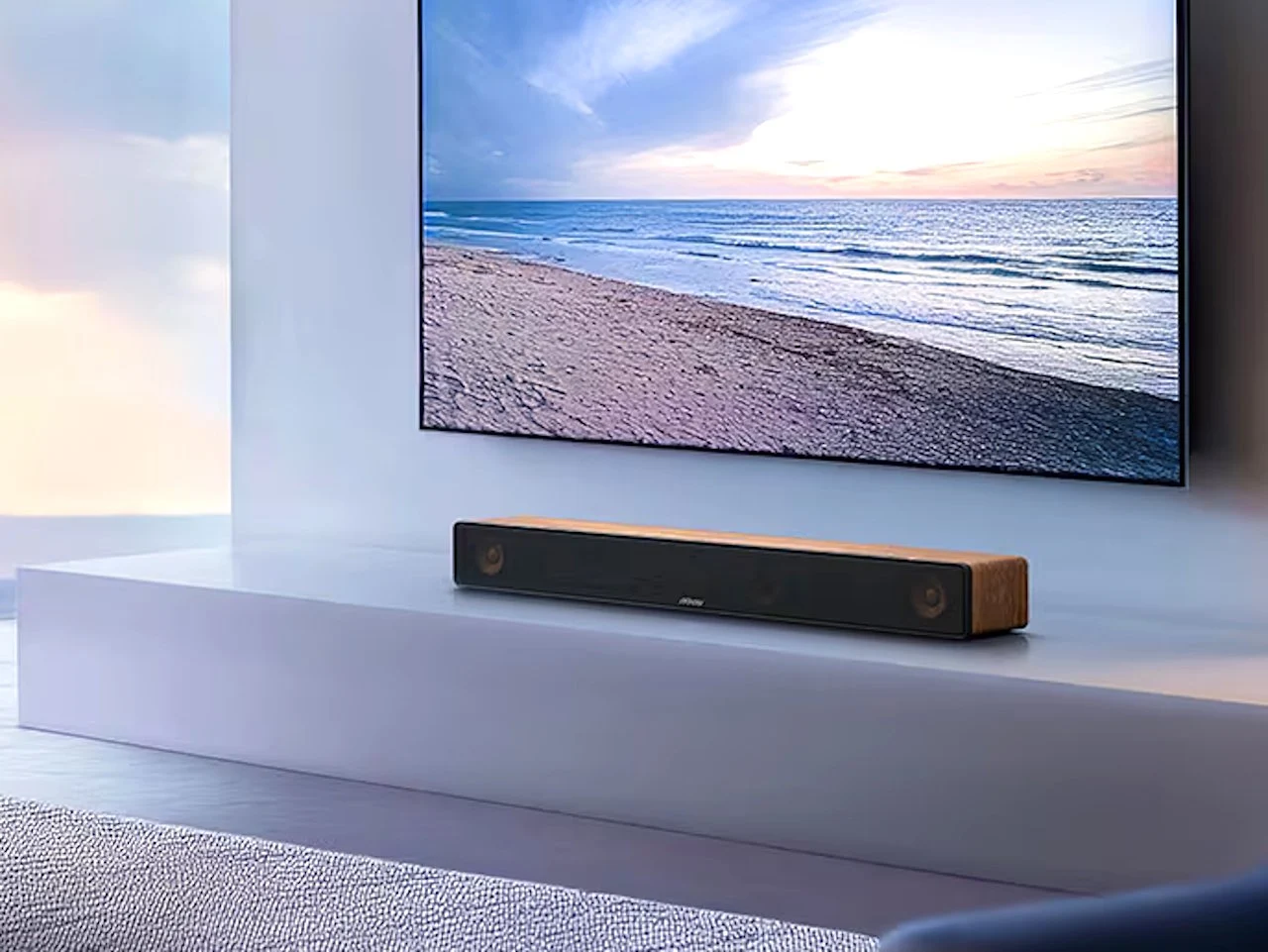 JVC Kenwood TH-WD05 Soundbar: Dolby Atmos with Wood-Cone Speakers