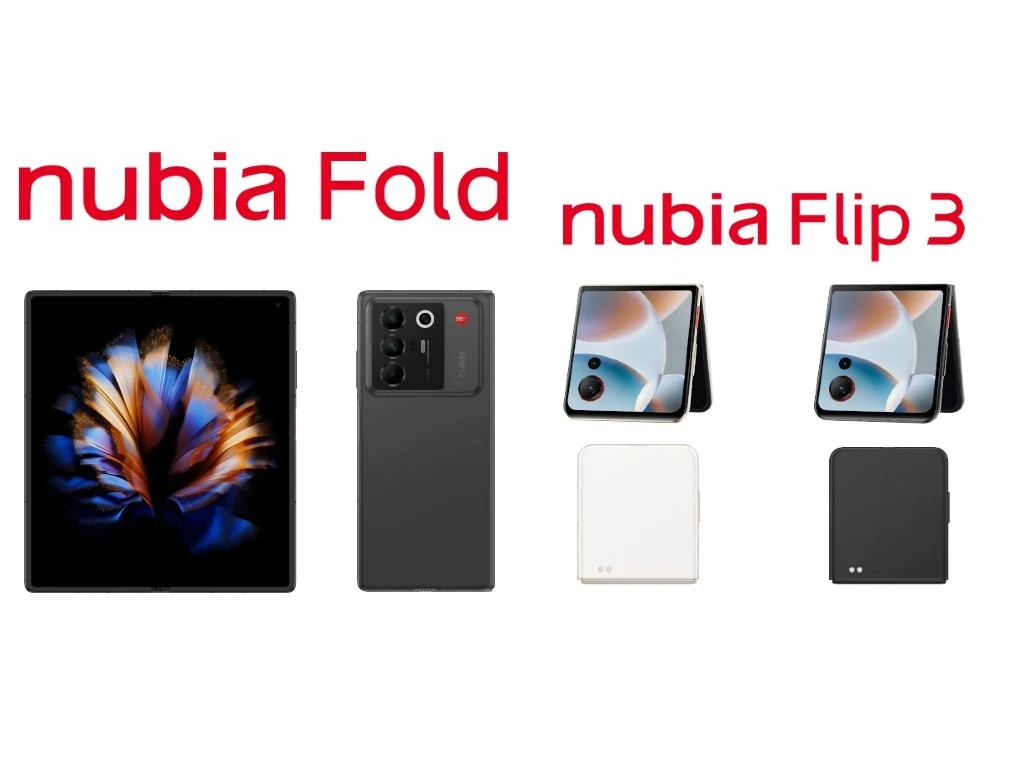 First Look: Nubia’s Galaxy Z Fold 7 Rival and Nubia Flip 3 Revealed