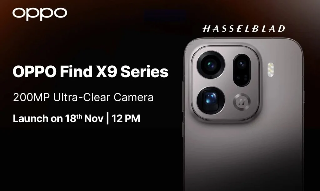 Oppo Find X9 Series Launching in India: Bigger Battery & Dimensity 9500