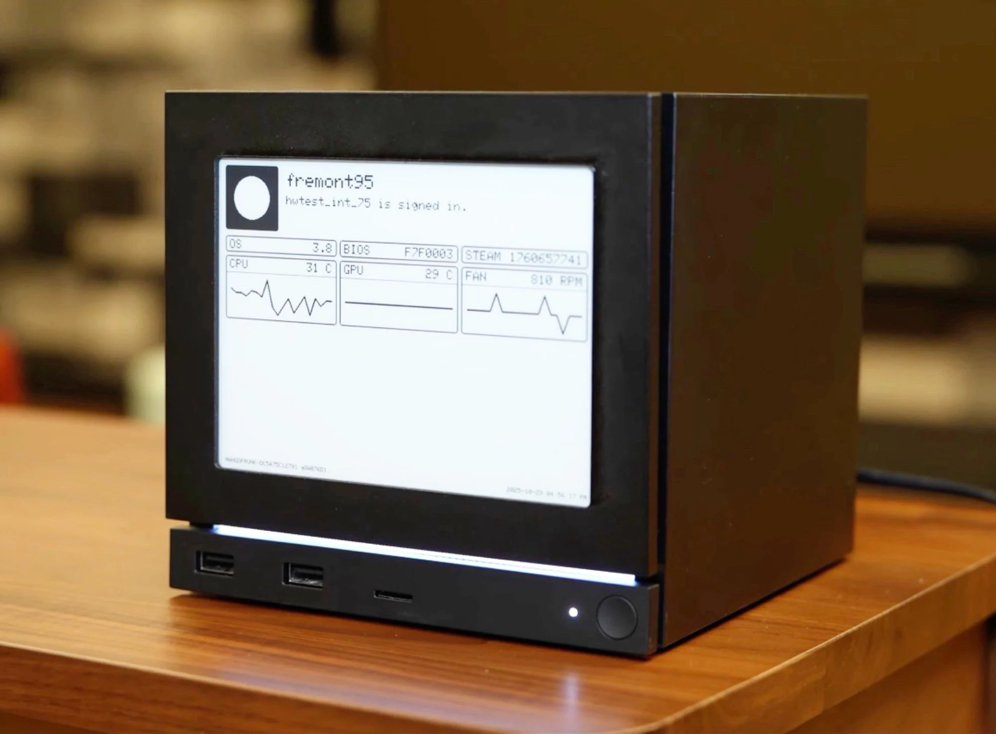 Valve Unveils Steam Machine Featuring E-Ink Display