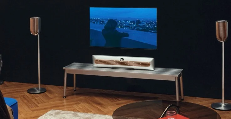 B&O Beosound Premiere Soundbar: 90 LEDs & 10 Speakers in Aluminum