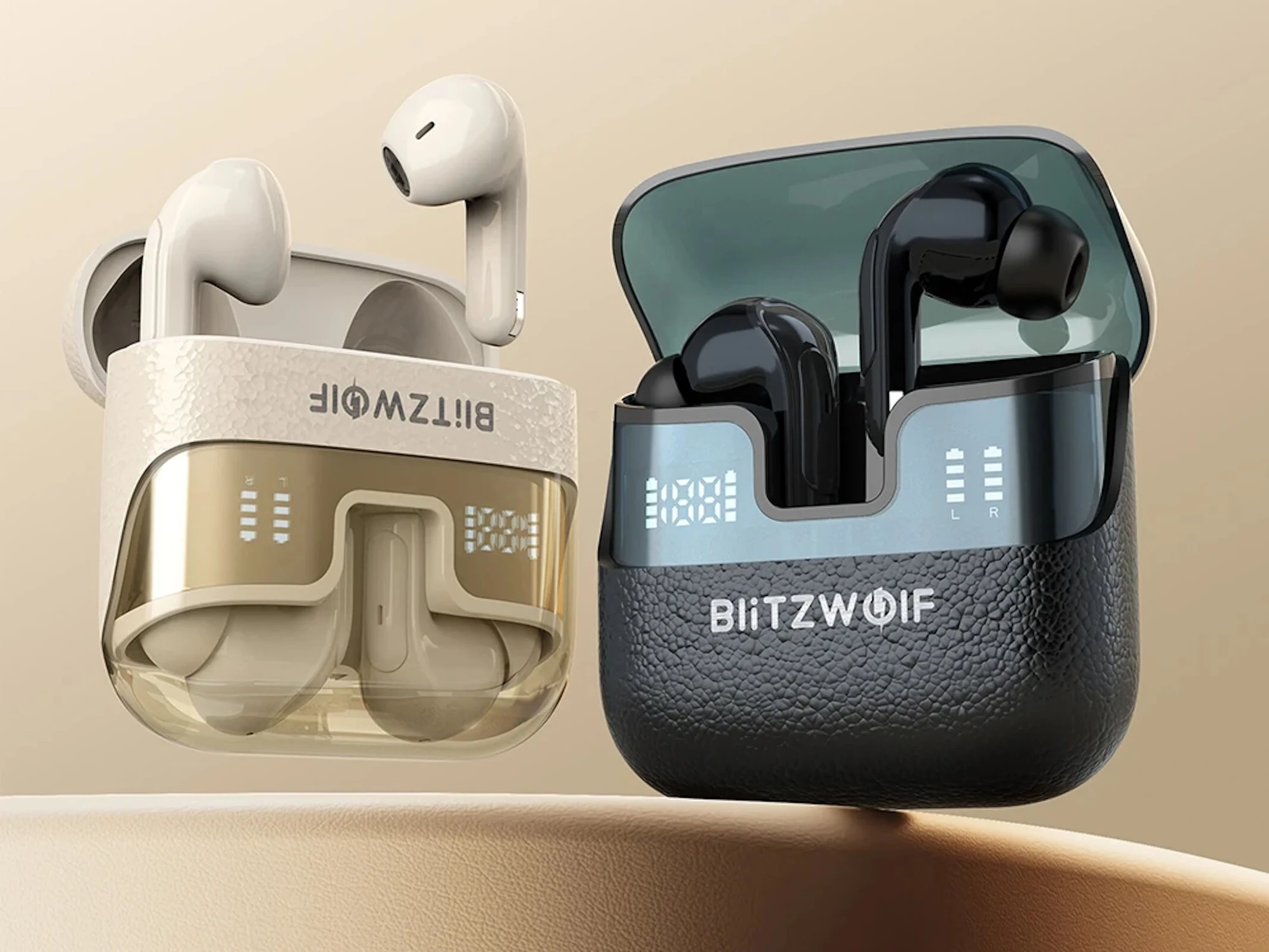 BlitzWolf BW-FYE17: 4 Wireless Earbuds with Charging Case for $26