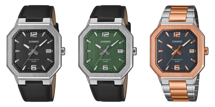 Casio Launches MTP-B195 Watches with Stylish Metal Bezels