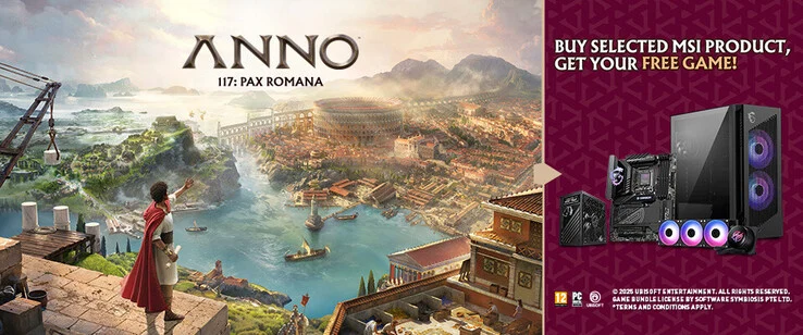 Get Anno 117: Pax Romana Free with MSI Motherboards and More