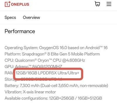 OnePlus 15: High-End Model Features Hidden RAM Speed Boost