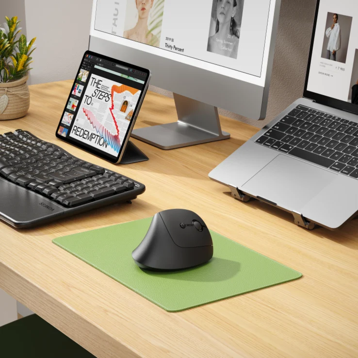 Seenda MOU-200 Wireless Vertical Mouse: 2400 DPI & Multipoint Connection