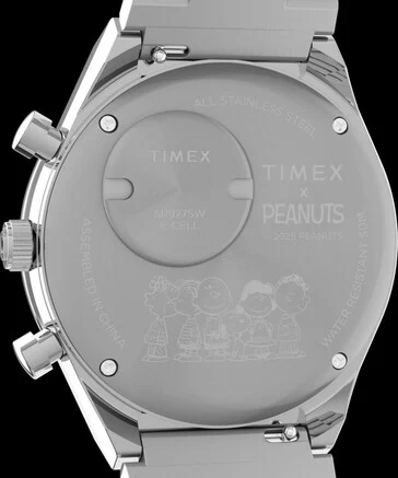 New Timex Stainless Steel Chronograph with Snoopy Sub-Dials