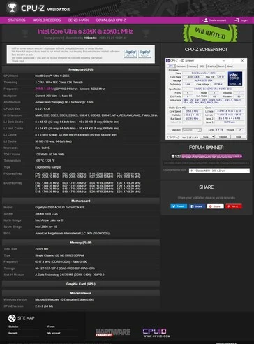 Gigabyte Breaks DDR5 Overclocking Record with Z890 Aorus Tachyon ICE