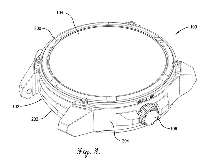 Garmin Patents Inertial Scrolling Digital Crown for Smartwatches