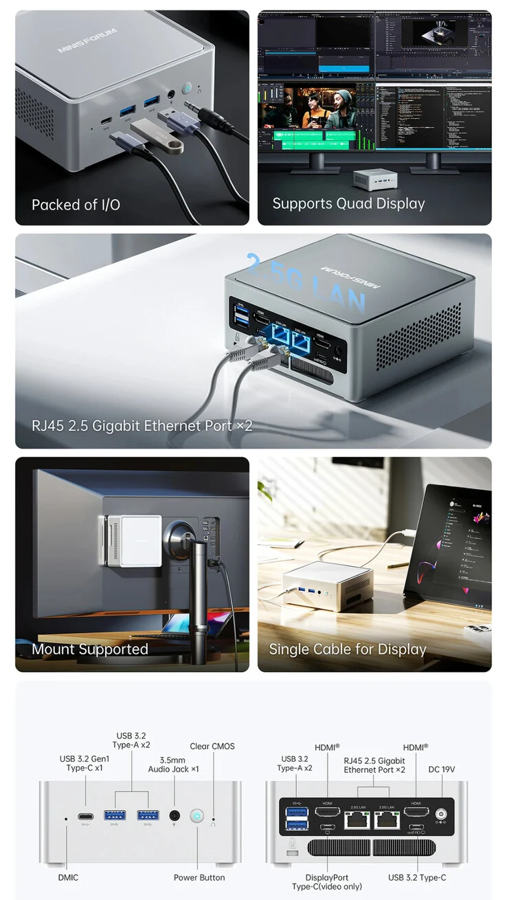 Minisforum NAB3R Mini-PC: Intel Processor & 64GB RAM Option