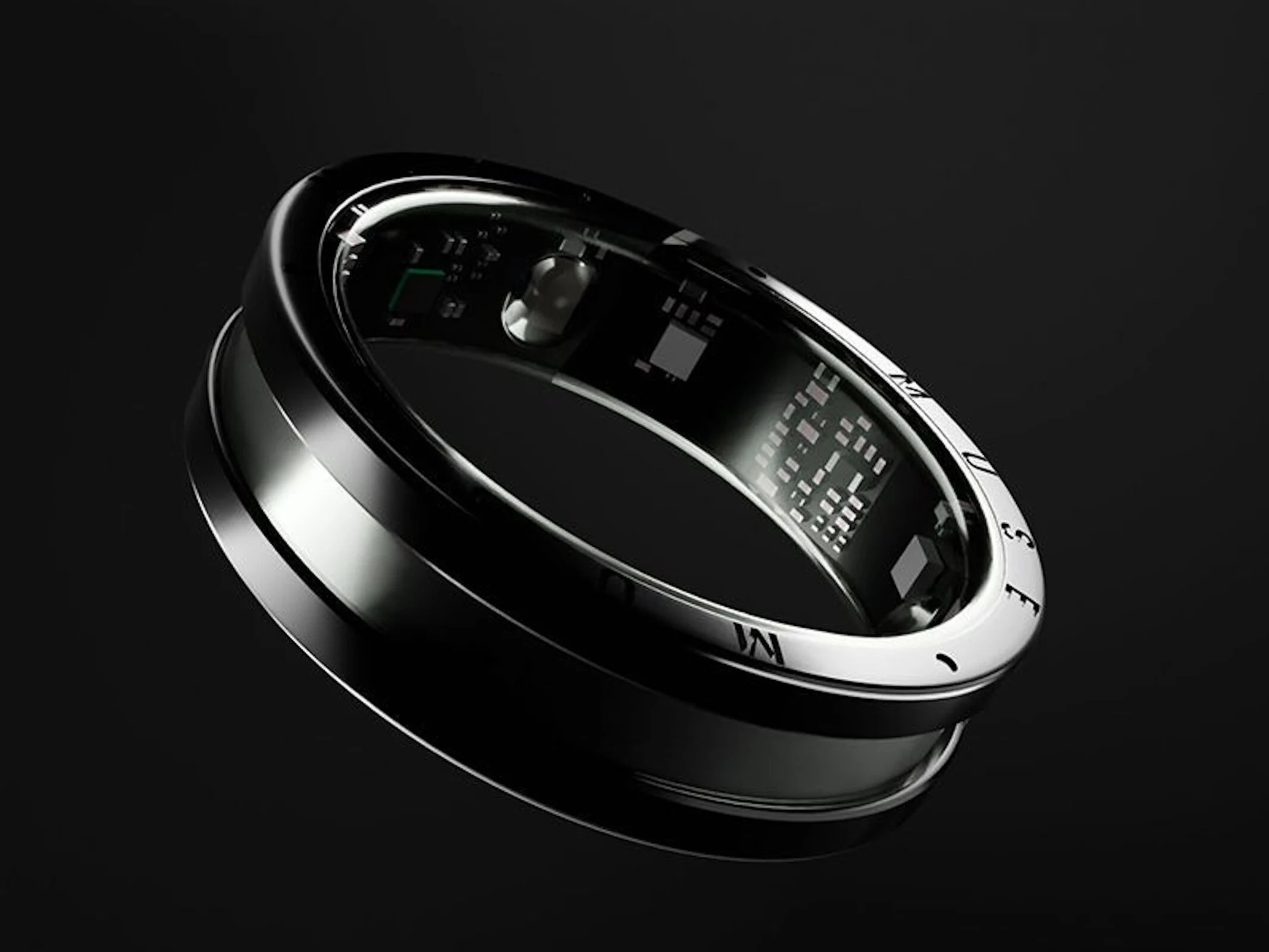 Ring One 2.0: Smart Titanium Ring with Blood Pressure & AFib Sensor