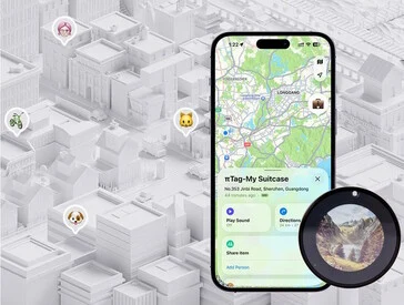 Smart Tag for iPhone & Android with E-Ink Display