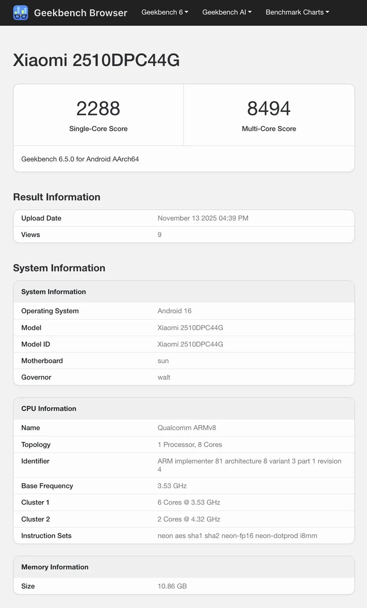 Xiaomi Poco F8 Pro Surpasses Poco F7 Ultra in Snapdragon Benchmarks