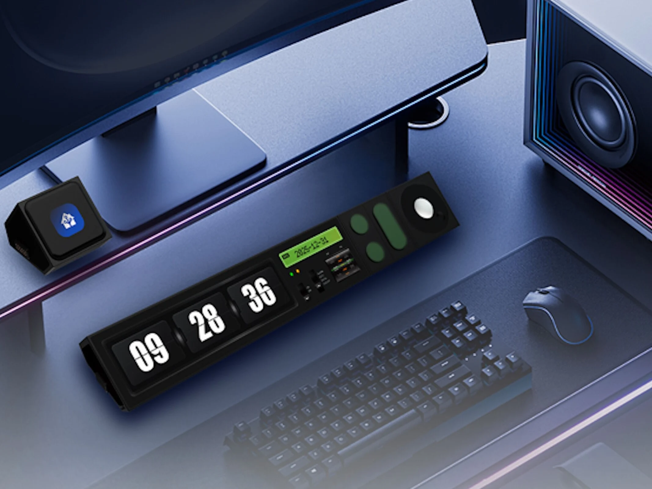 UltraBar X: Modular Smart Home Control Center with Display & Sensors