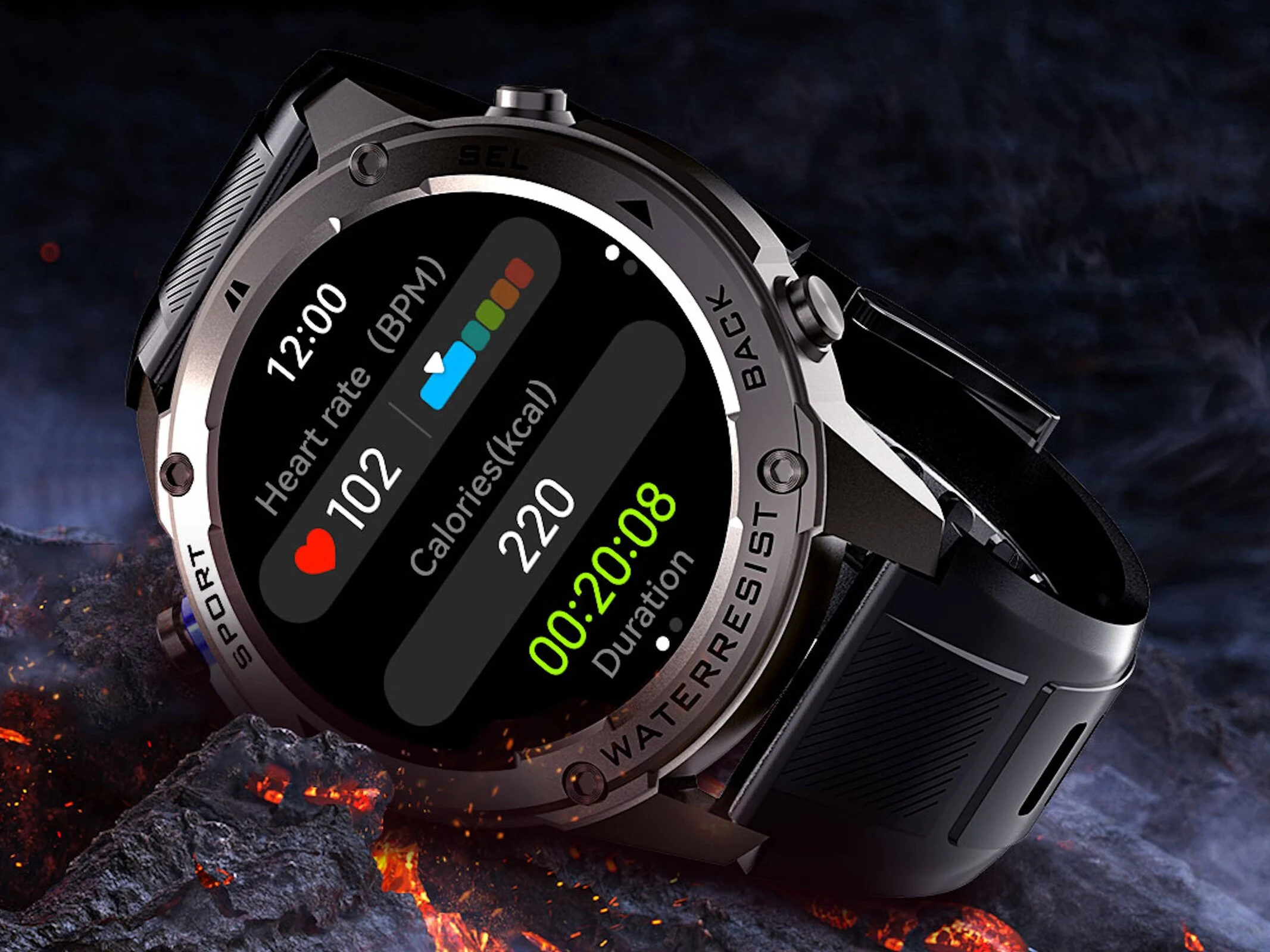 Affordable Voyager1 Smartwatch: 7-Day Battery, GPS, AMOLED, Waterproof