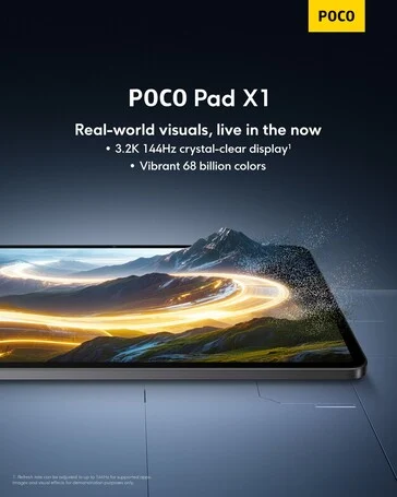 POCO Pad X1 Launching November 26 with POCO F8 Series
