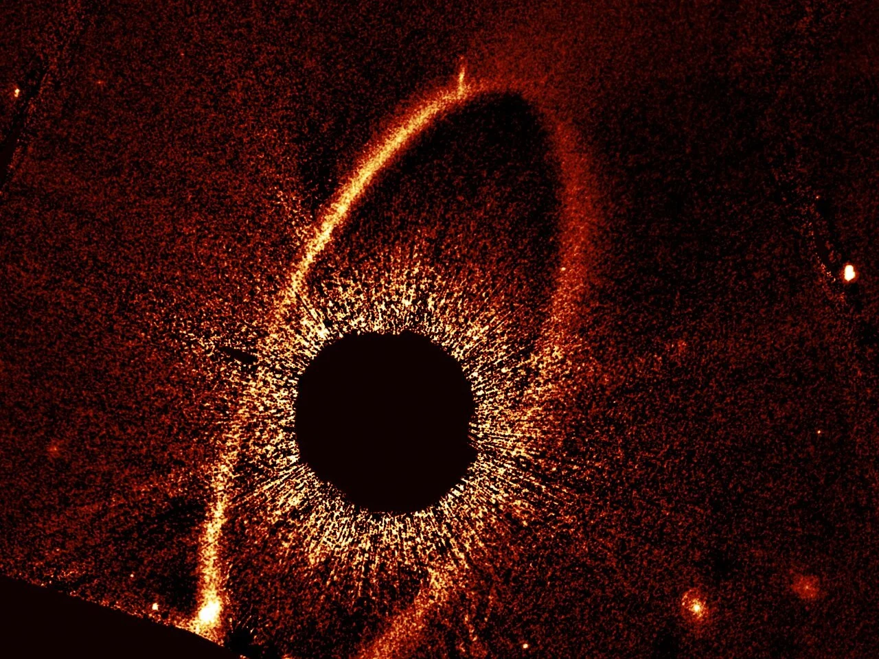 Hubble Observes Asteroid Collisions Near Nearby Star for First Time