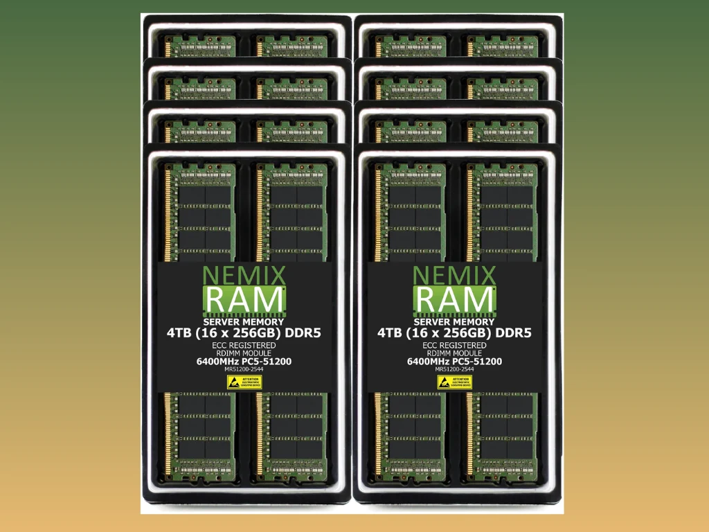 “4TB DDR5 RAM Kit for AI Servers Launches at $77,000”