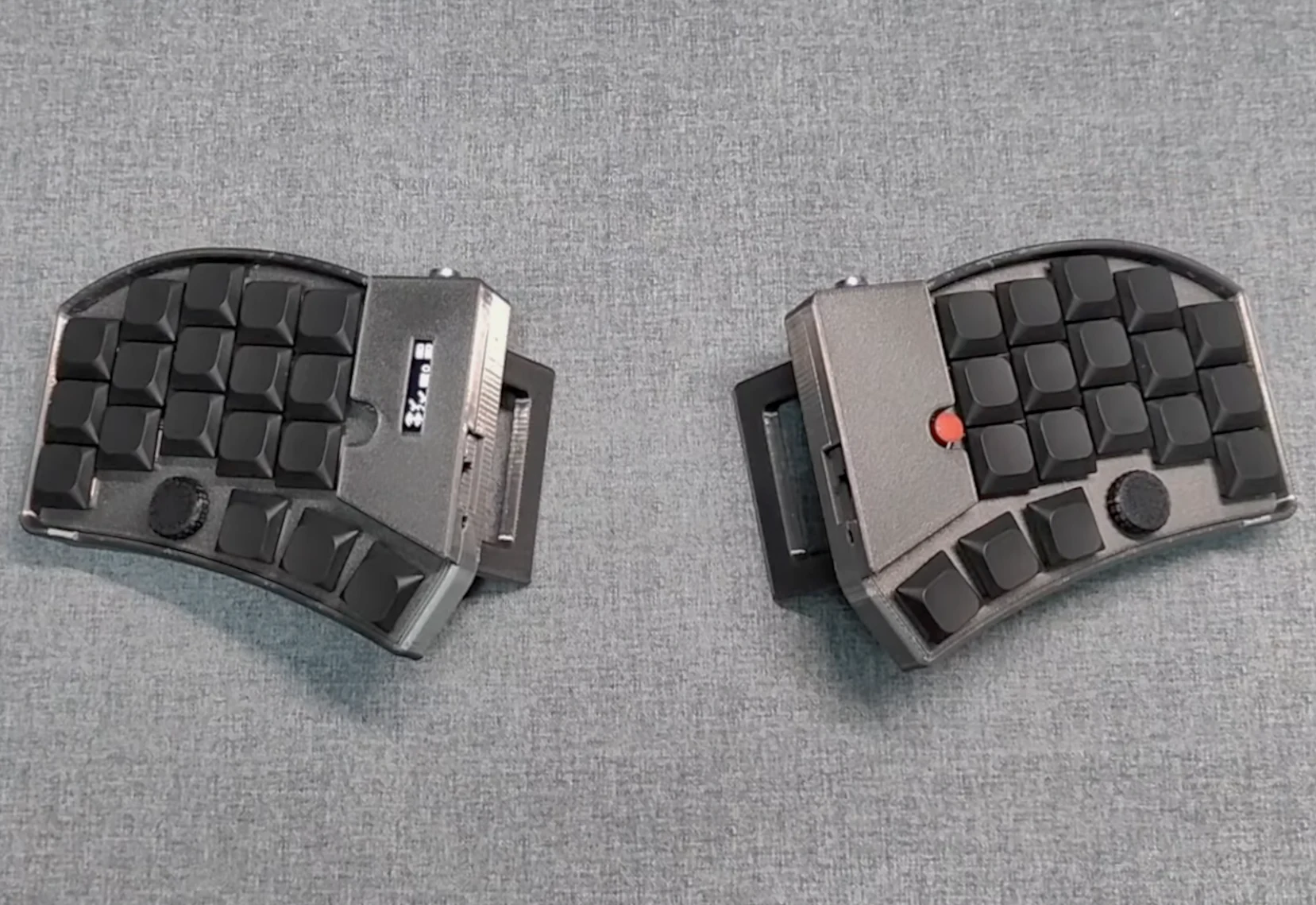 Open-Source Ergonomic Wireless Keyboard with Lenovo TrackPoint