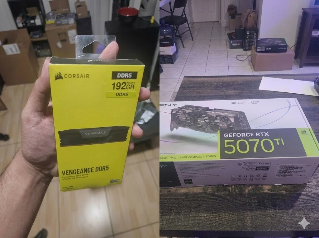 GeForce RTX 5070 Ti and 192 GB RAM: Hot Facebook Marketplace Deal