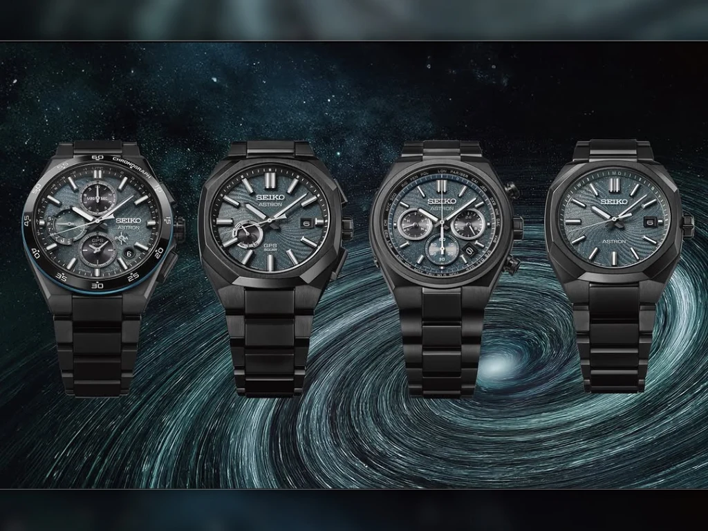 New Seiko Limited-Edition Titanium Watches with Galaxy Dials
