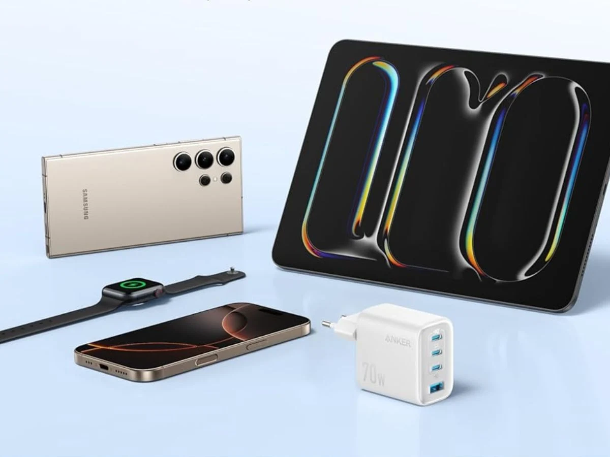 Anker Unveils New Compact 70W 4-Port Charger for Fast Charging