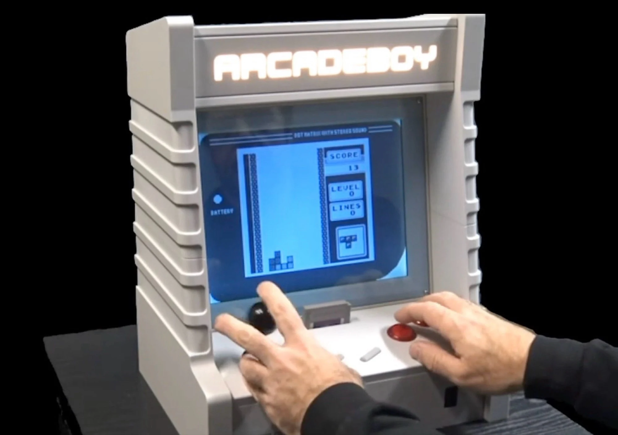 Arcadeboy Transforms Nintendo Game Boy into Arcade Machine