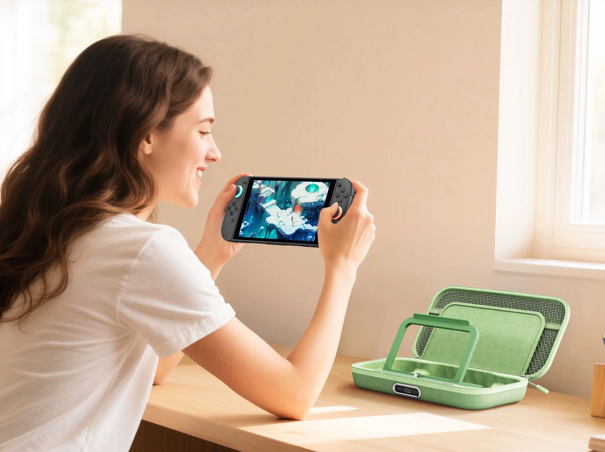 Belkin Charging Case for Nintendo Switch 2: 3x Battery Life & AirTag Compartment