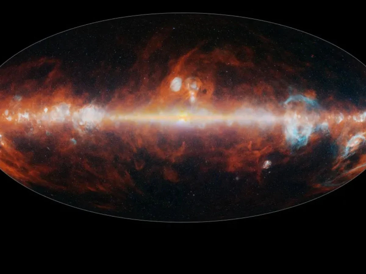 NASA’s SPHEREx Unveils Vibrant All-Sky Color Map