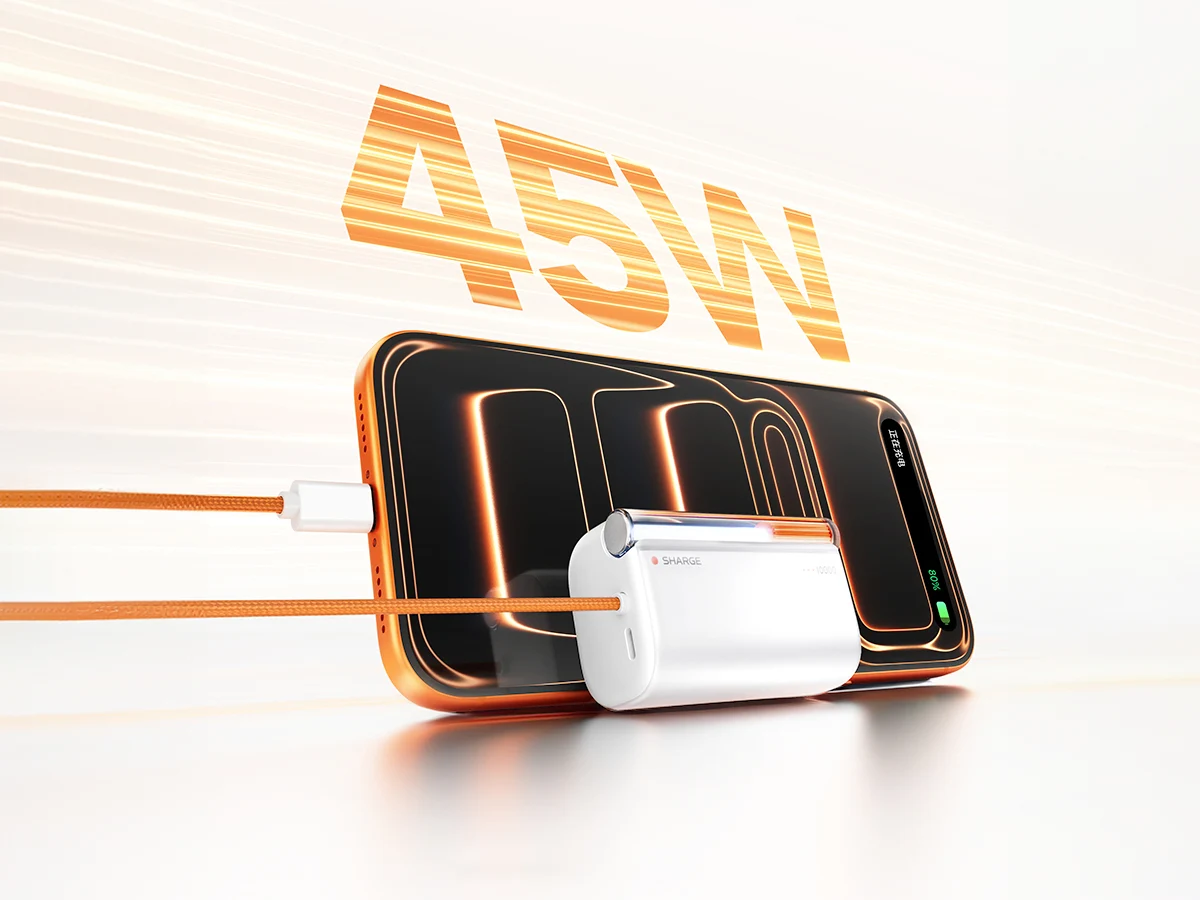 Affordable 10K Power Bank with 45W Fast Charging & Cable