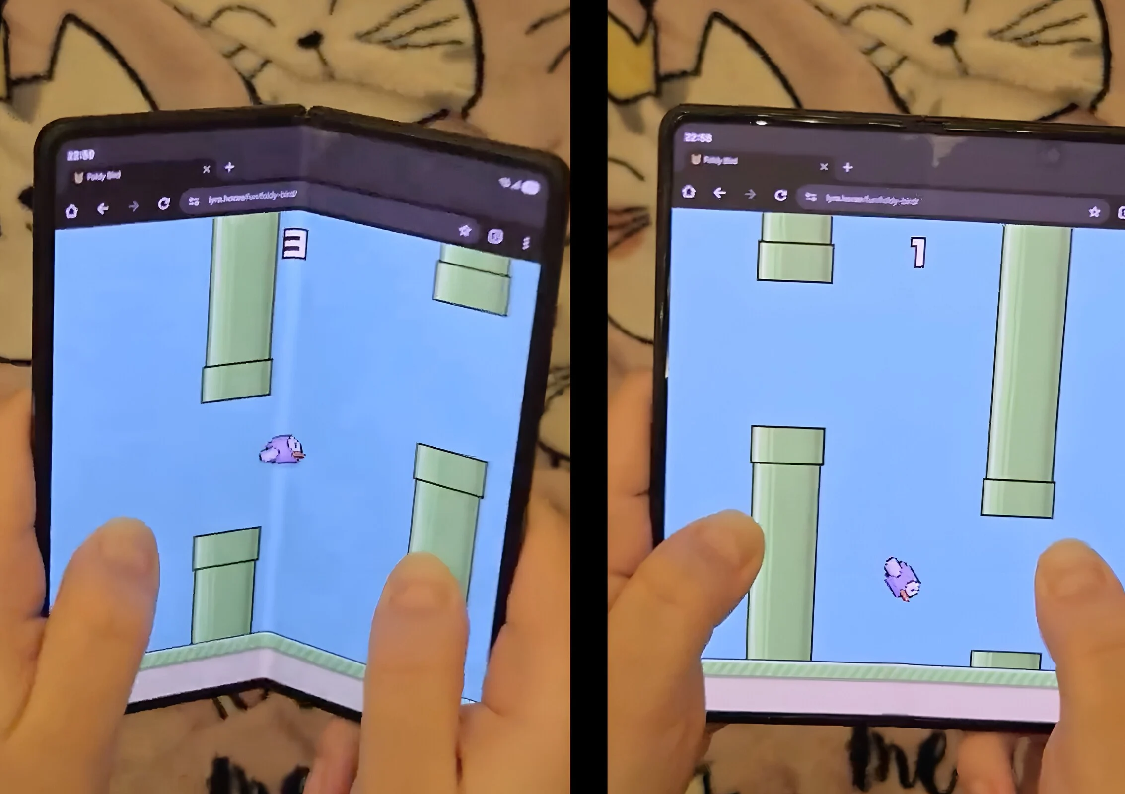 Foldy Bird: Achieve High Scores with Foldable Fun in Flappy Bird