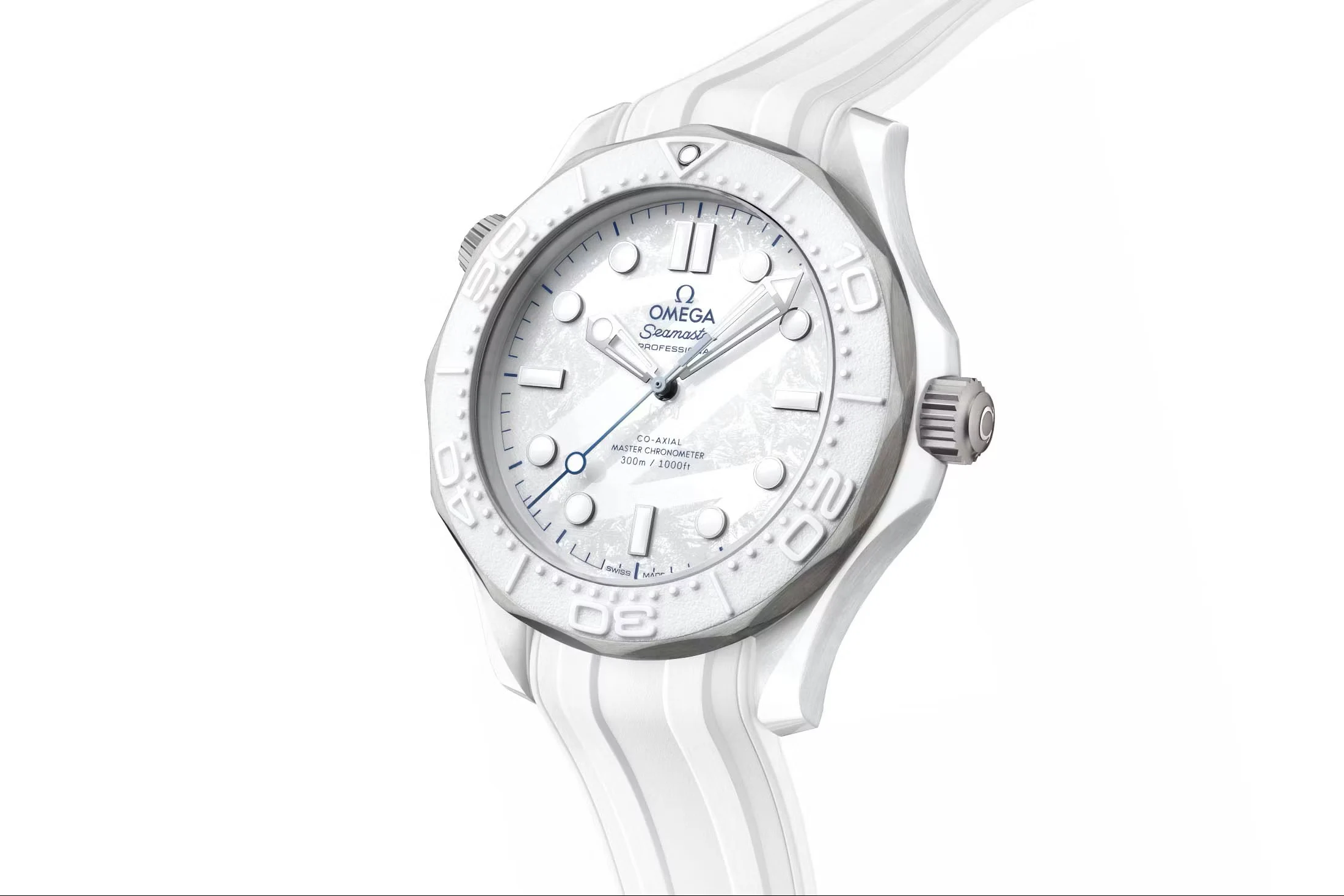 Omega Launches White Ceramic Seamaster 300M Milano Cortina 2026