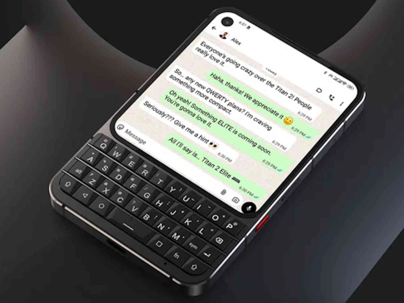 Titan 2 Elite: Curved BlackBerry Alternative with Sleeker Design