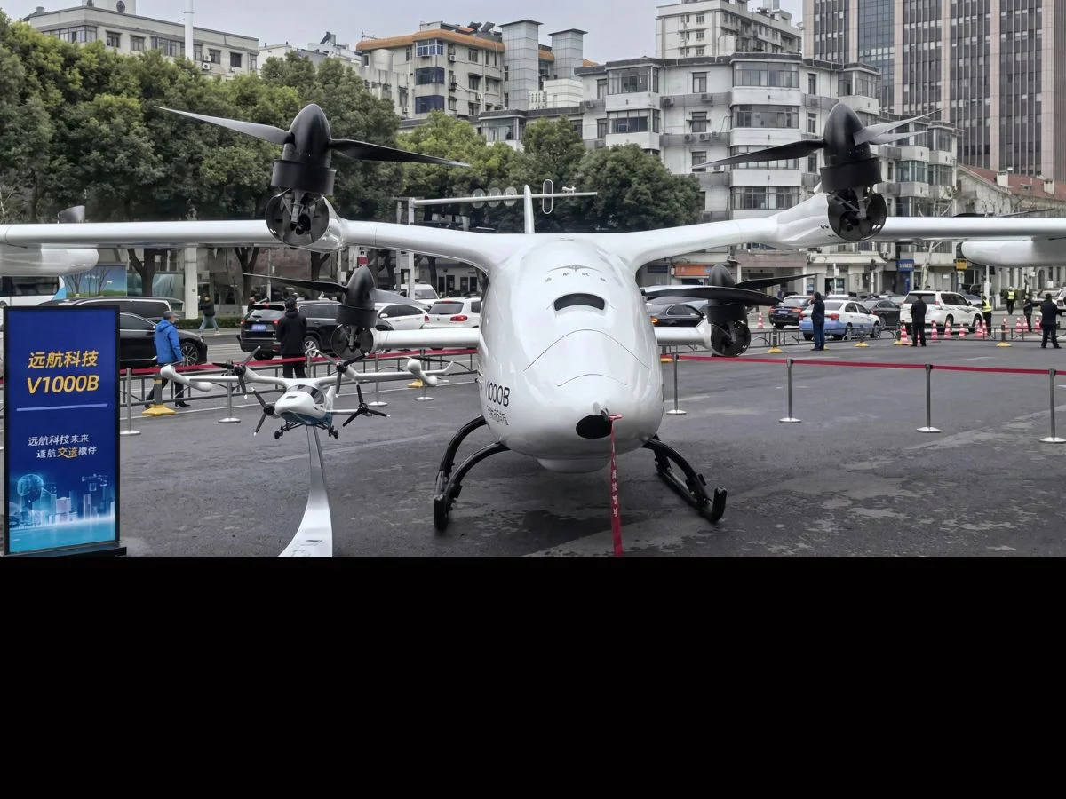 New Electric Air Taxi with 621-Mile Range Launches in Wuhan