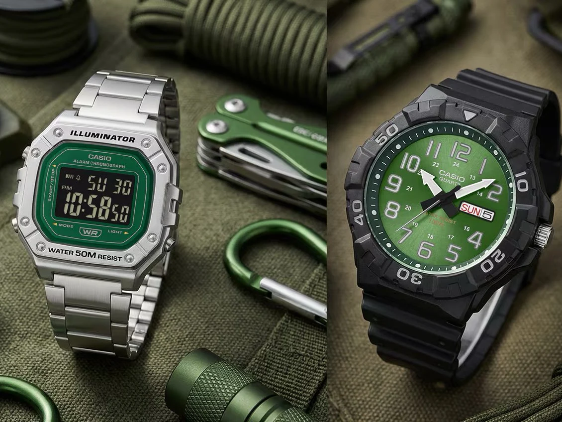 Casio Green Face Series Watches Now Available for Purchase