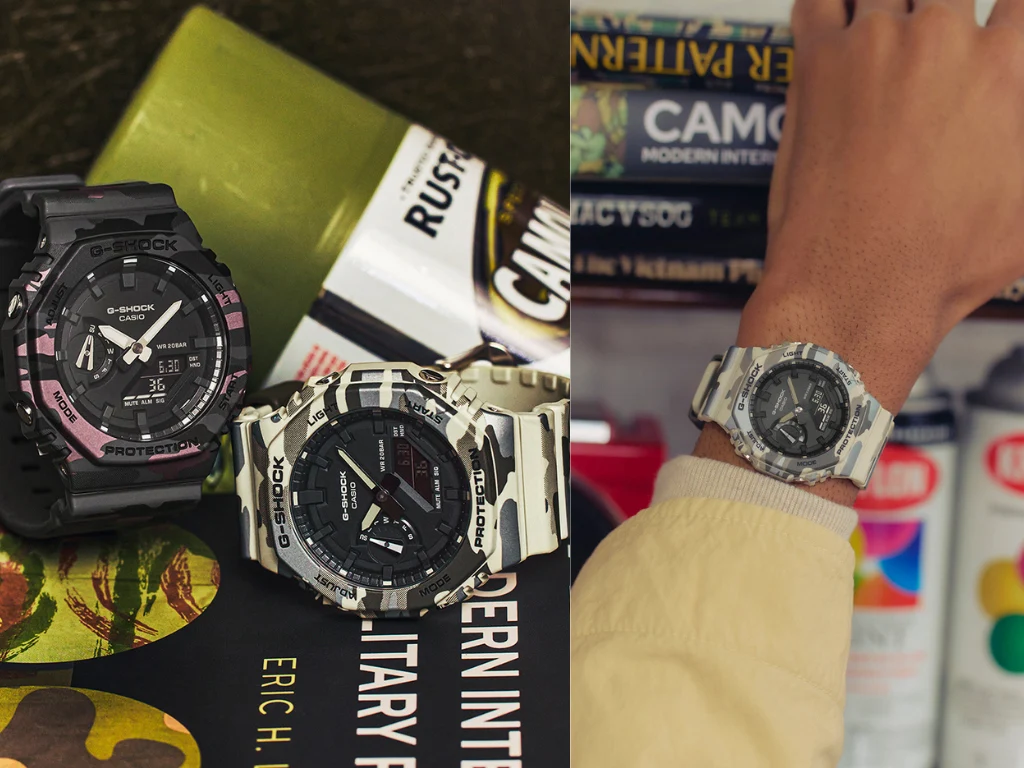 Casio Launches Three New GA-2100 Camo Edition Carbon Core Watches