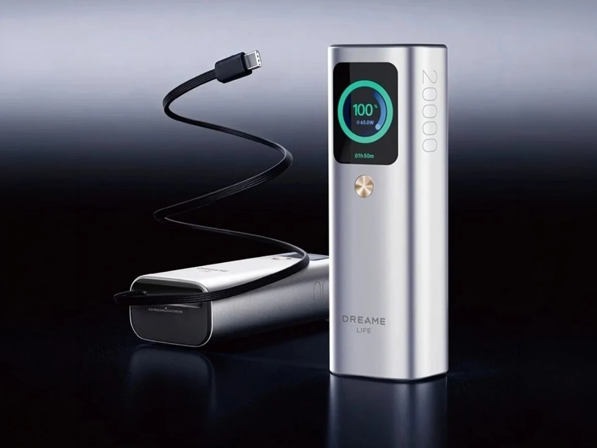 Dreame 165W Power Bank with Retractable Cable Now Available