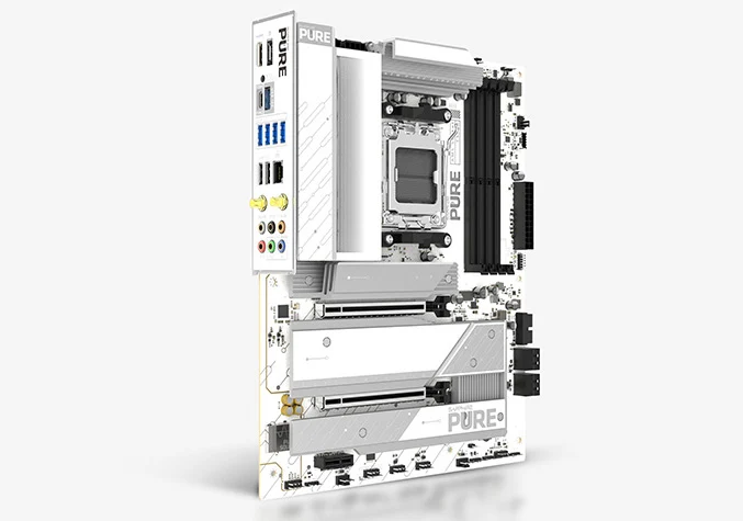 All-White X870 WiFi 7 Motherboard with USB4 and 5GbE LAN Launches