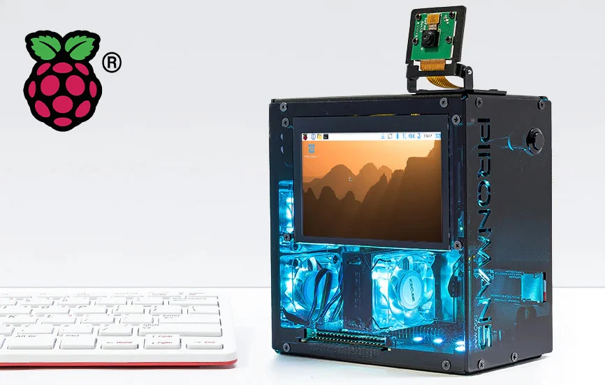 Pironman 5 Pro Max: AI-Ready Raspberry Pi 5 Tower PC with Touchscreen