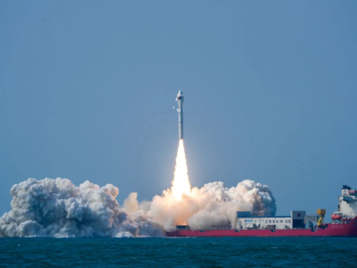 China Launches 7 Satellites from Sea with Commercial Rocket