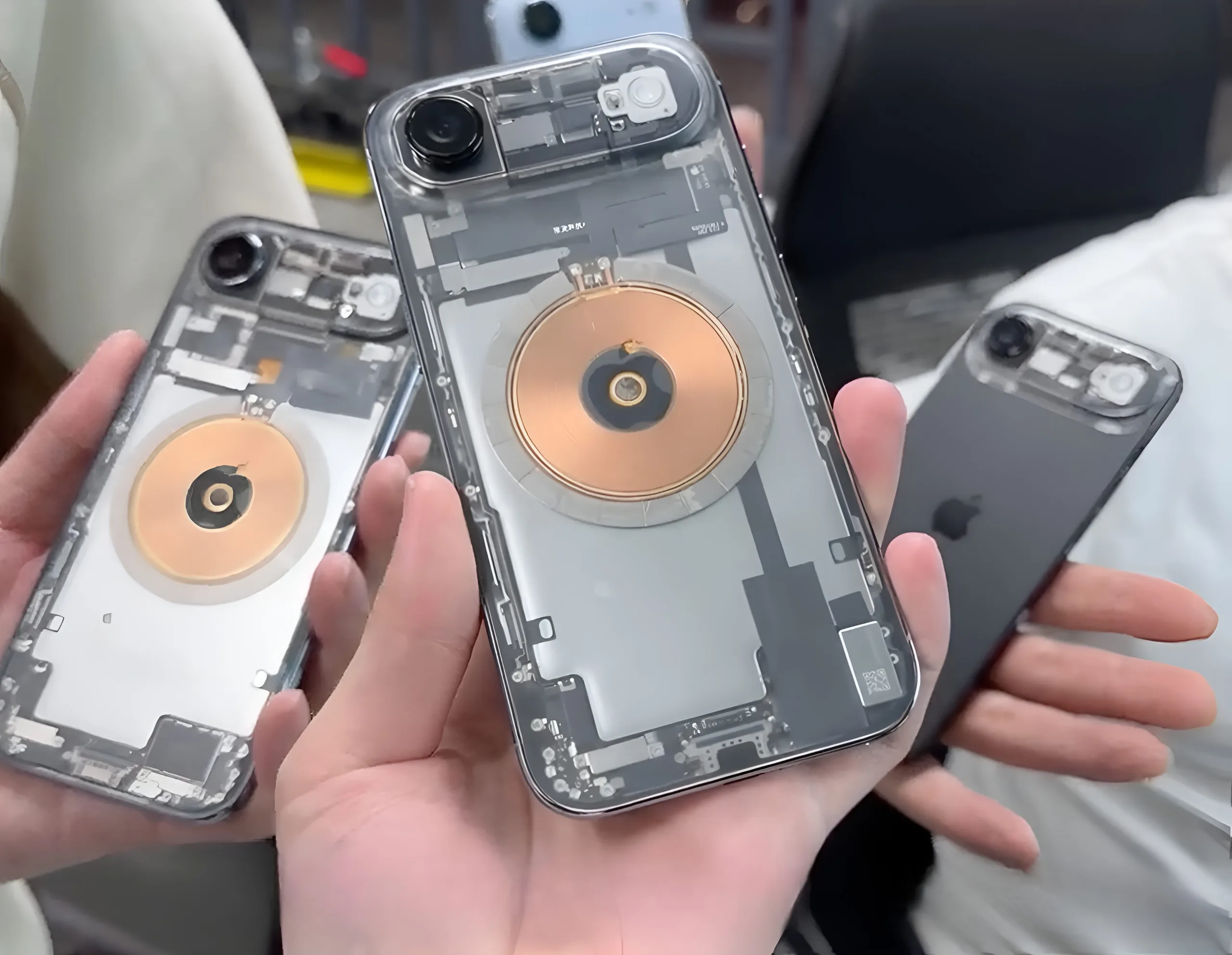 iPhone Air with Transparent Back Reveals Cool Internals and SIM Slot