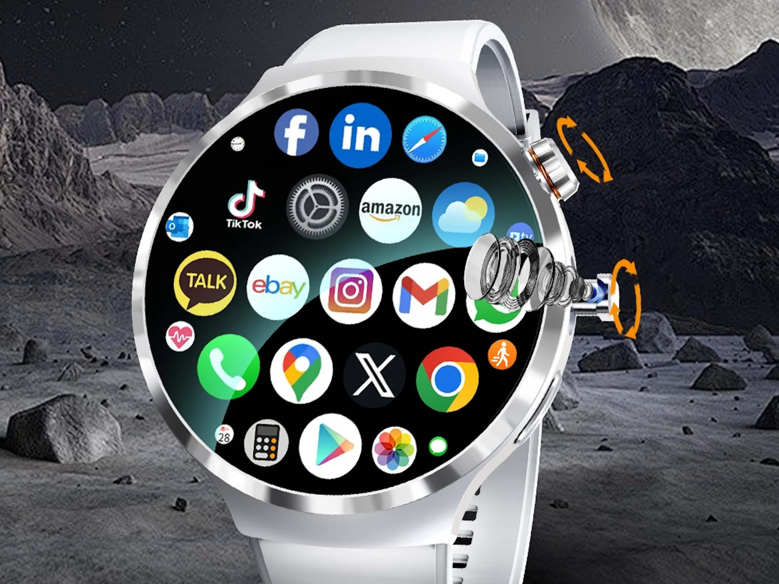 Affordable 4G LTE Smartwatch with Camera and App Support
