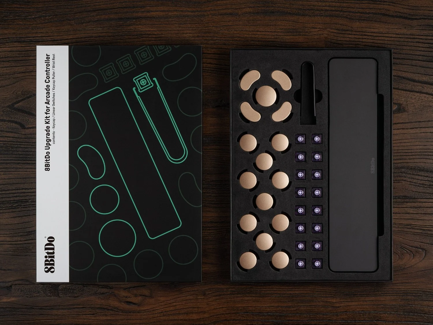 8BitDo Launches Upgrade Kit with Silent Linear Switches for Arcade Controller