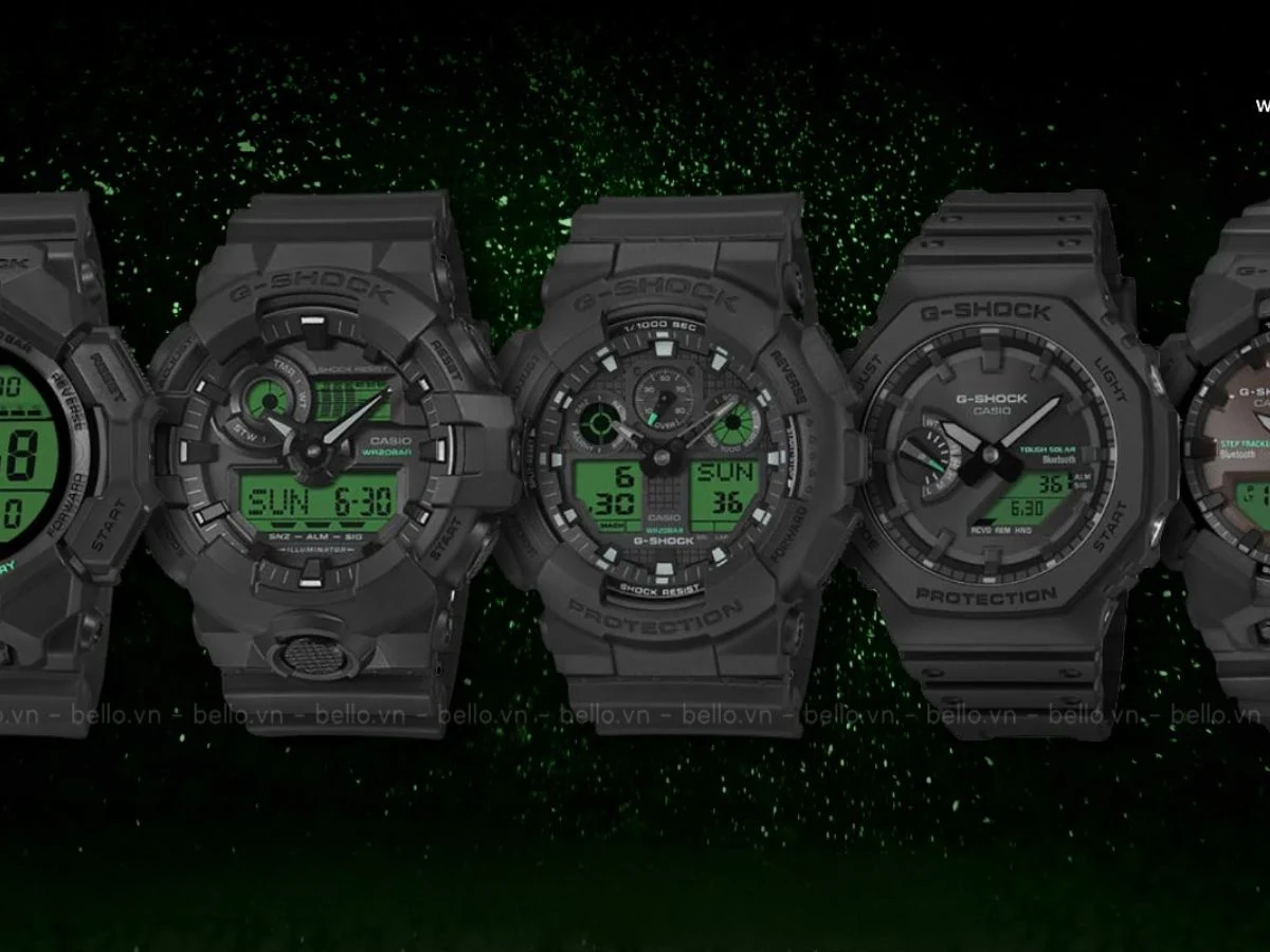 Five New Casio G-Shock Models with Green LCDs Coming Soon