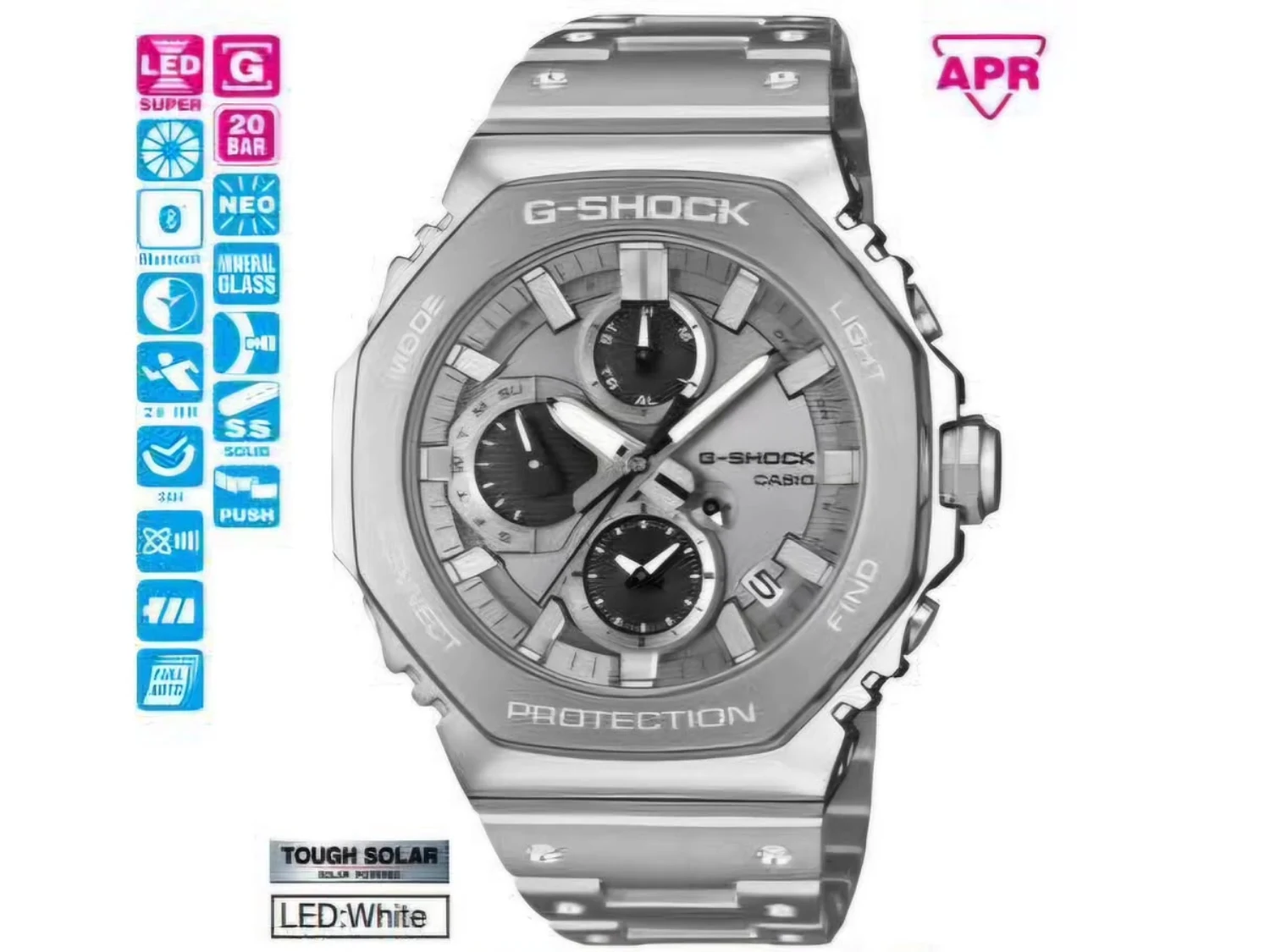 Casio GMC-B2100ADS-1ADR Leak: Full Metal CasiOak with Tough Solar