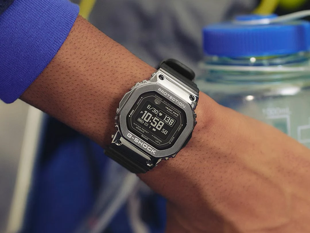 Casio Unveils New G-Squad Metal Fitness Watches with Heart Rate and Solar Charging