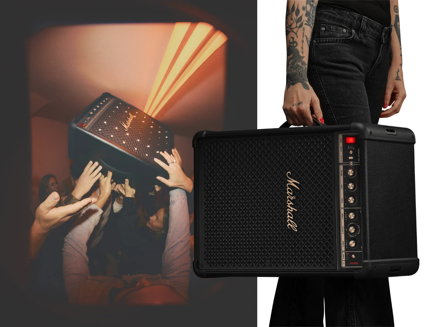 Marshall Bromley 450: 360° Sound, Stage Lighting, 40+ Hour Battery