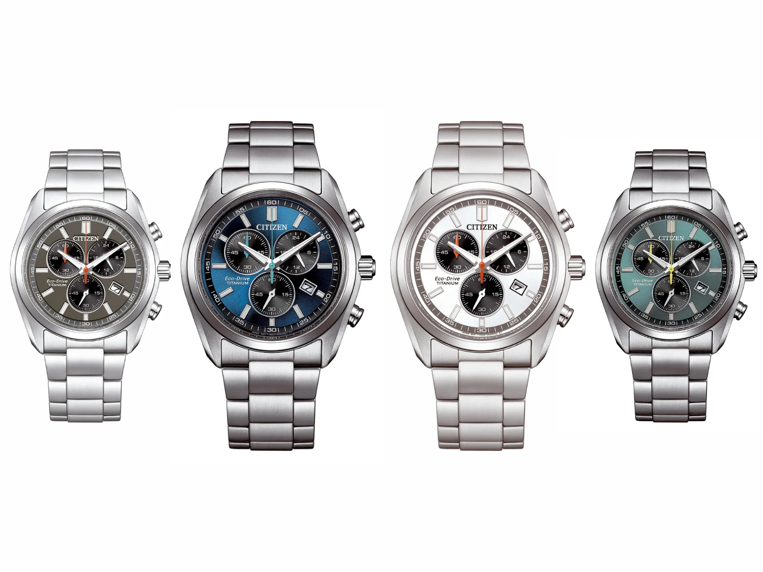 Citizen Introduces 4 New Super Titanium Watches Featuring the “Panda” Chronograph