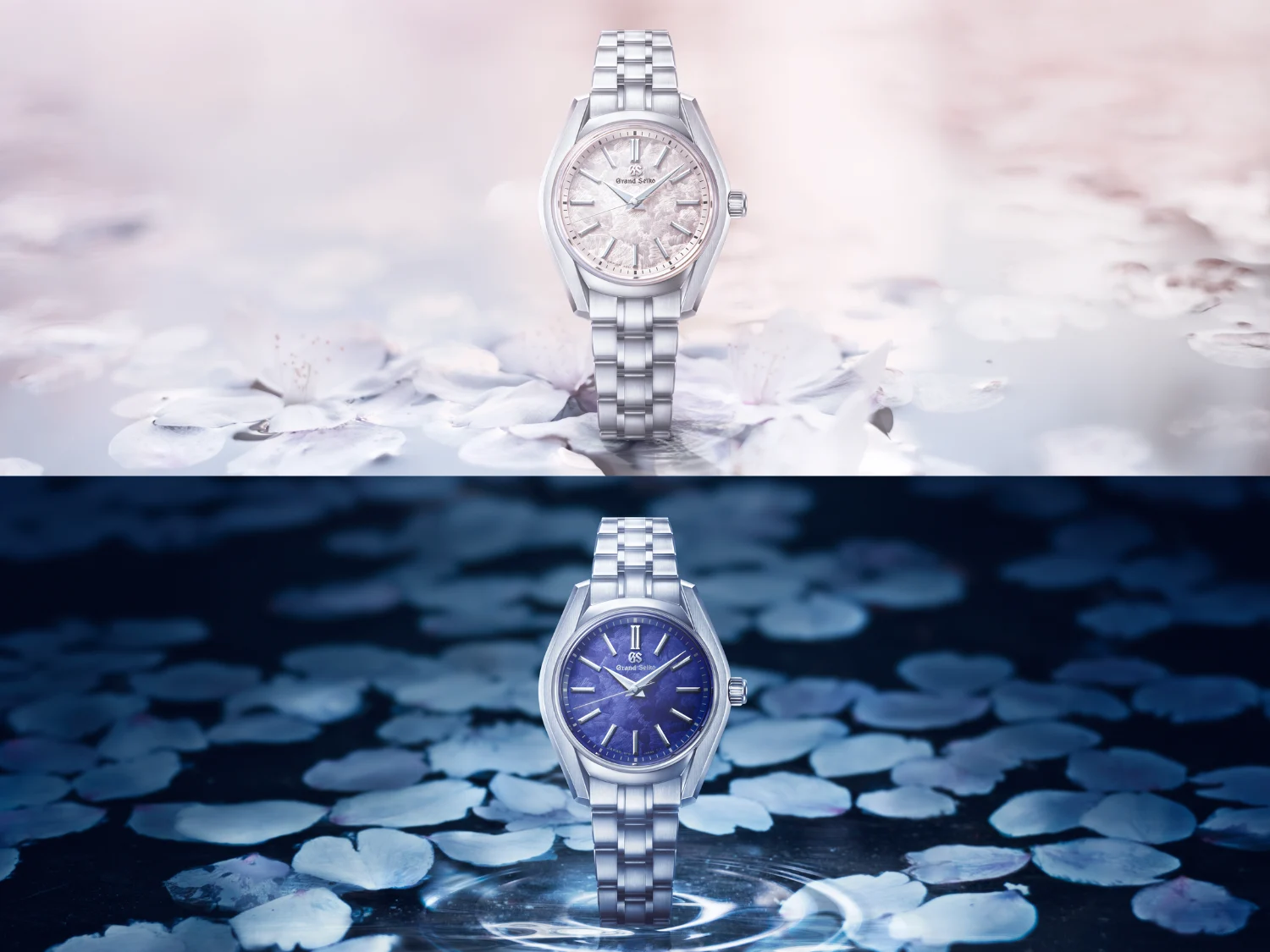 Grand Seiko Announces Compact Watches with Cherry Blossom Dial Designs