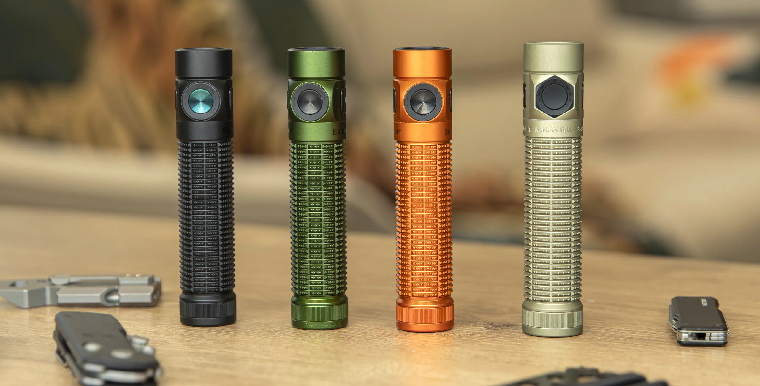 Olight Baton Flashlight Series 1600+ Lumens with Dual Switches for EDC